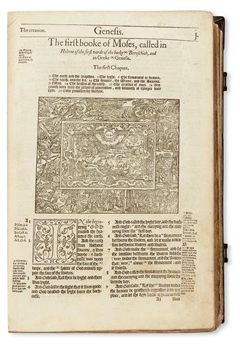 BIBLE IN ENGLISH.  The . holie . Bible.  1572.  Lacks the general title and double-page map.